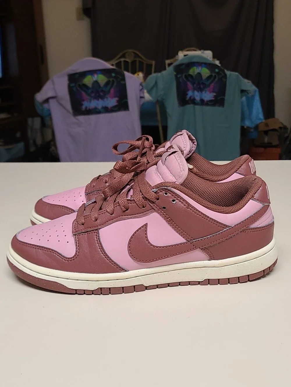 Nike Dunk Low Next Nature Dark Pony Elementary Pink skateboard sneakers size 8.5